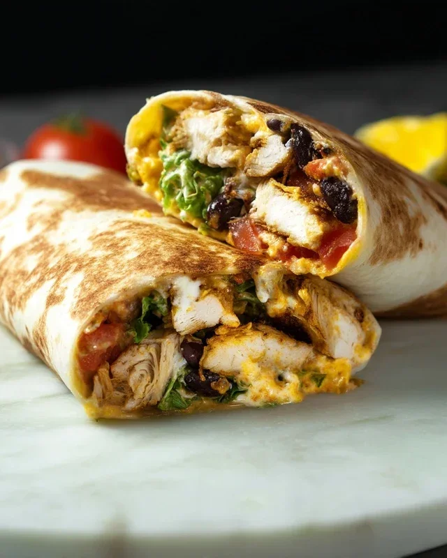 Chipotle Ranch Grilled Chicken Burrito