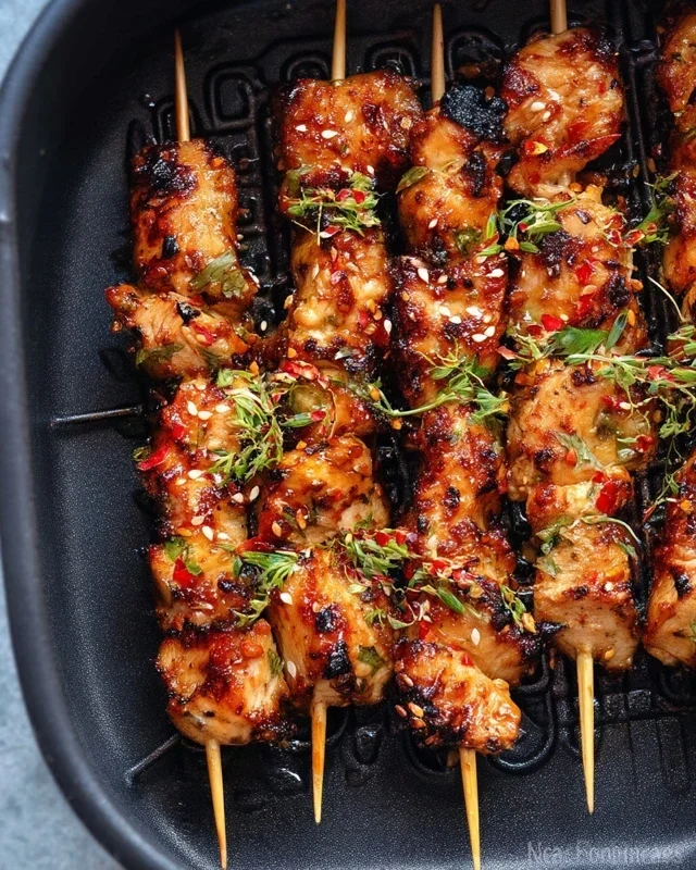 Bang Bang Chicken Skewers