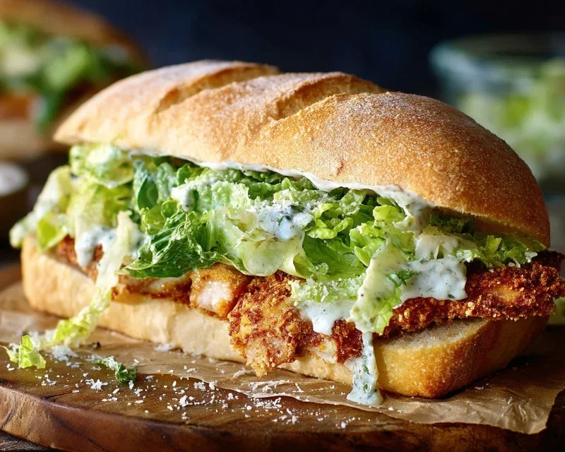 Crispy Chicken Caesar Sandwich