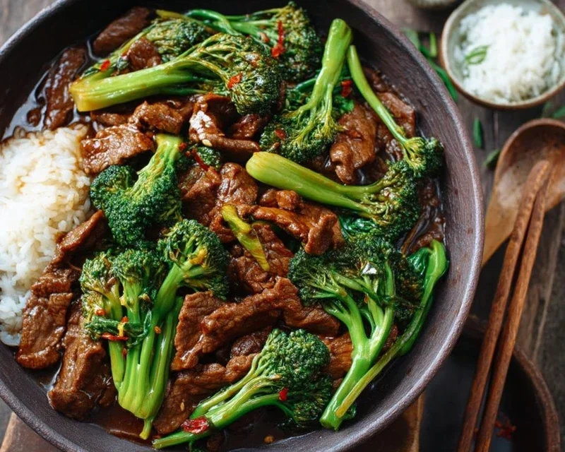 Chinese Beef and Broccoli (牛肉炒西兰花)