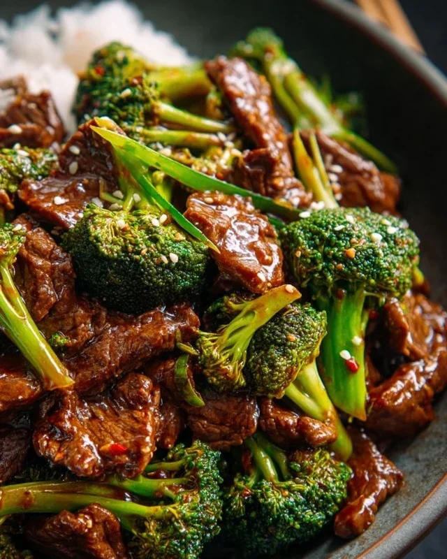 Chinese Beef and Broccoli (牛肉炒西兰花)