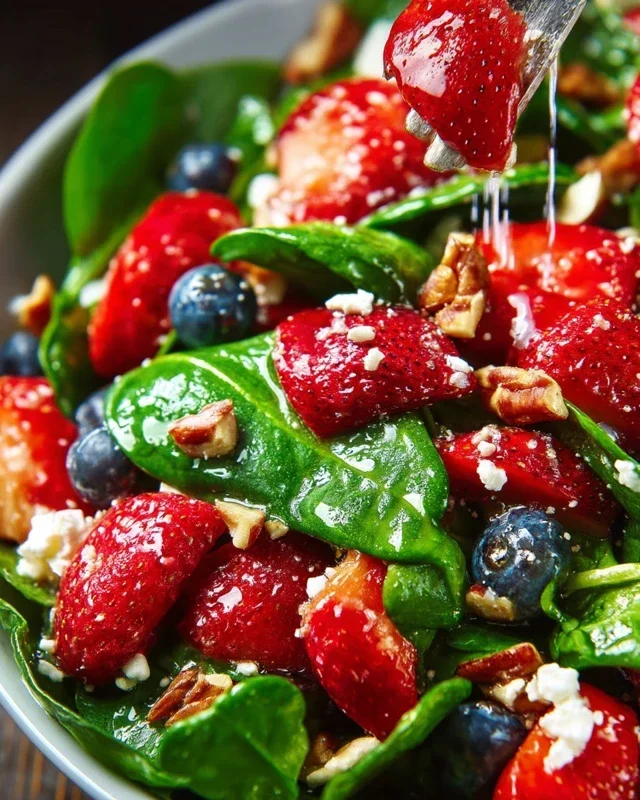 15-Minute Strawberry Spinach Salad