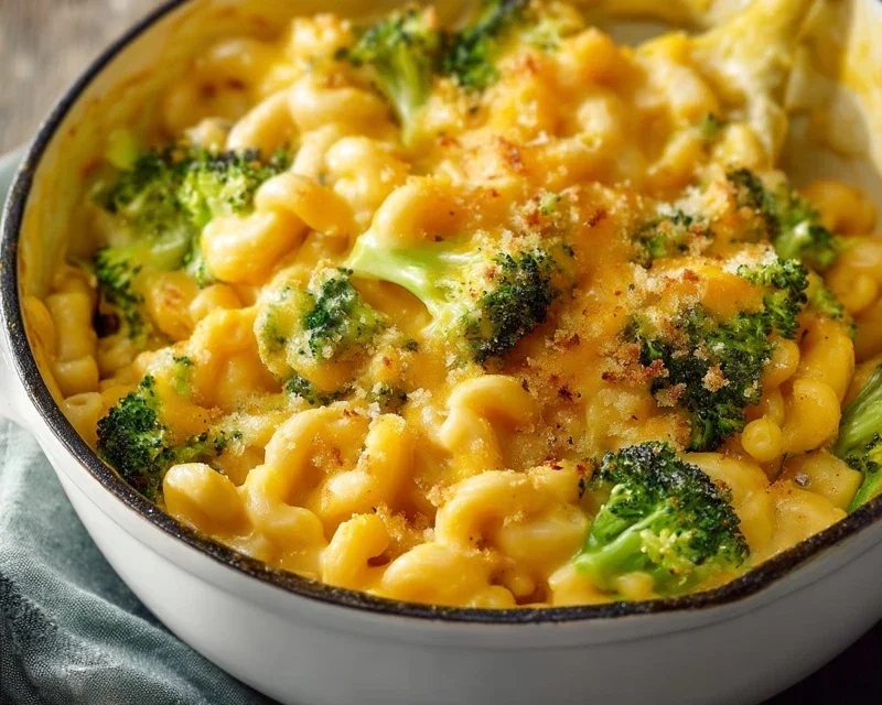 One Pot Healthy Broccoli Mac and Cheese