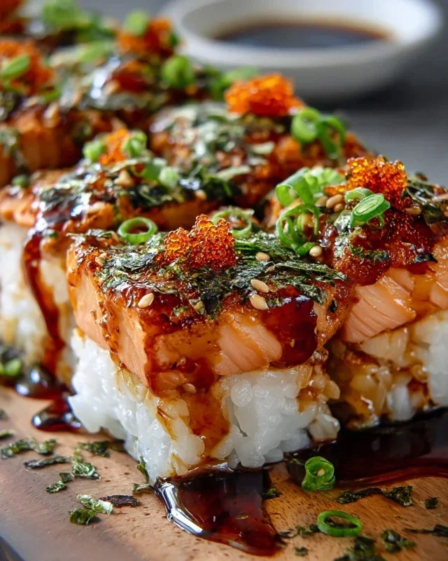 Spicy Salmon Sushi Bake Recipe