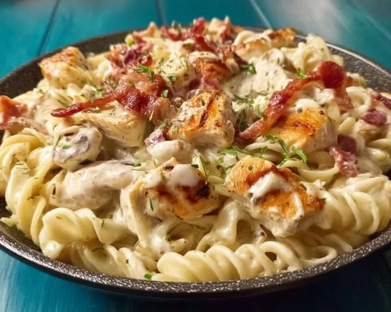 Chicken Beef Beef Bacon Ranch Pasta