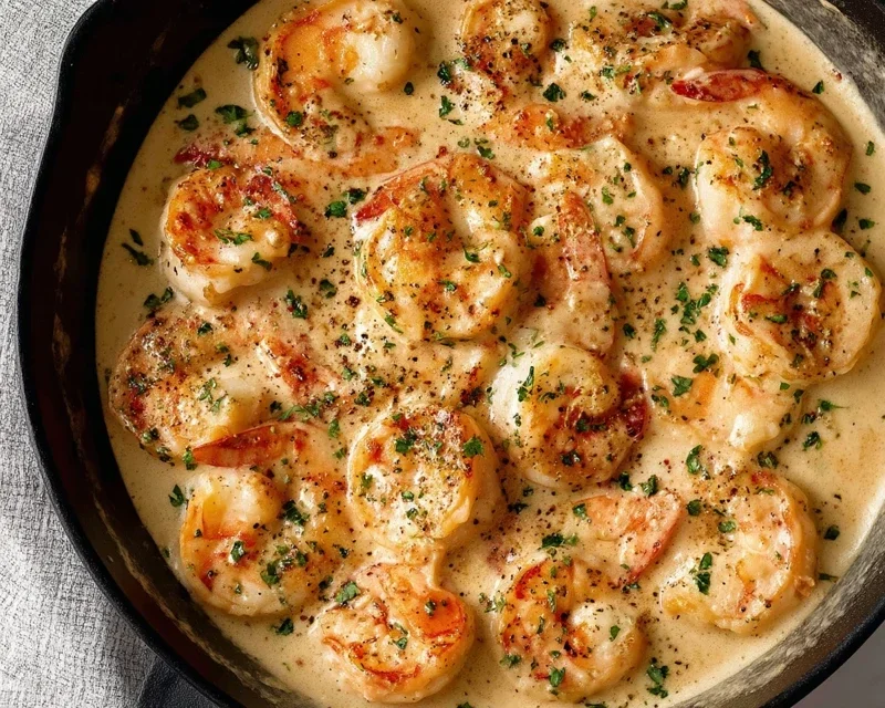 Creamy Garlic Shrimp (15 mins)