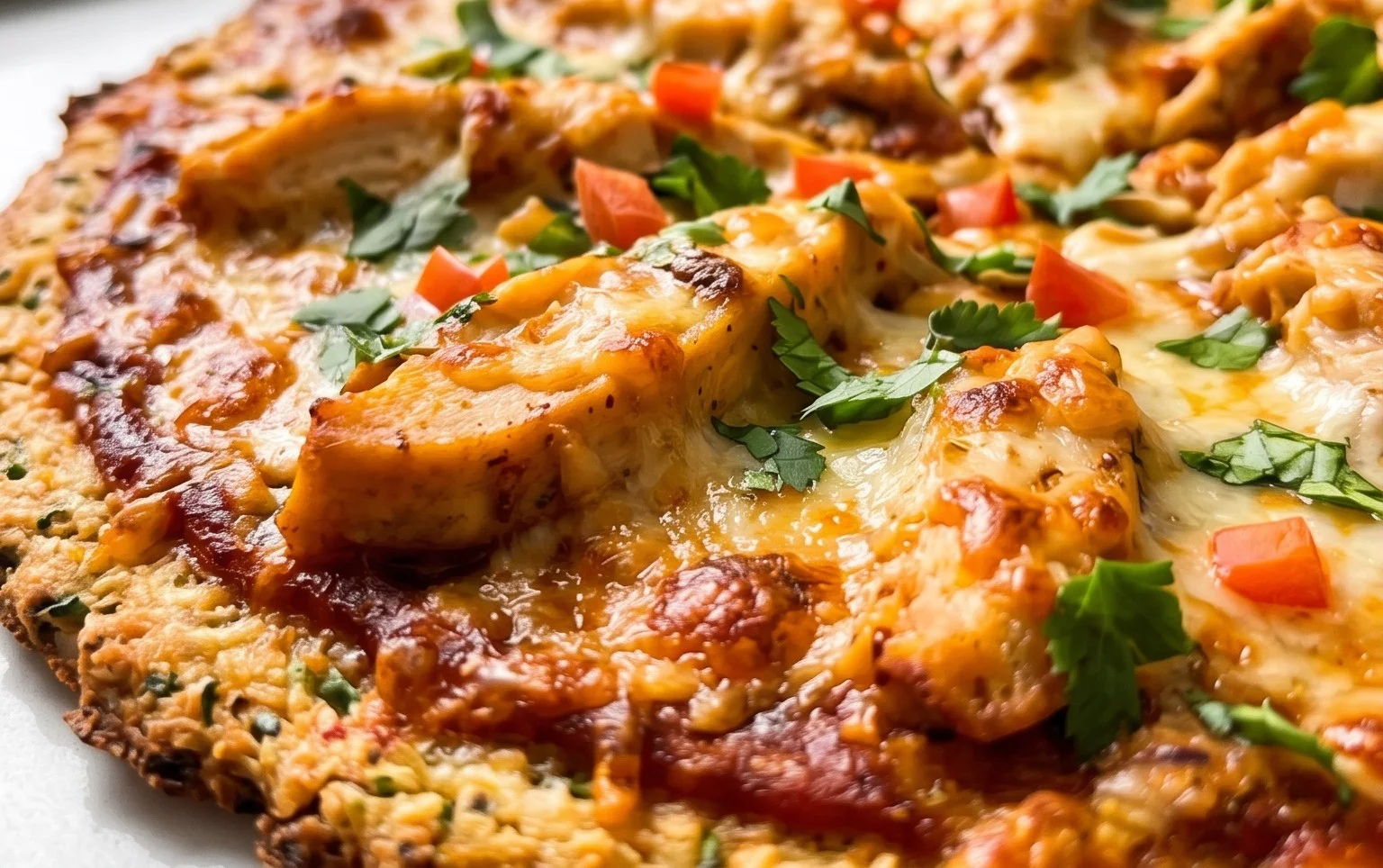 Chicken Crust Pizza (Low Carb + High Protein