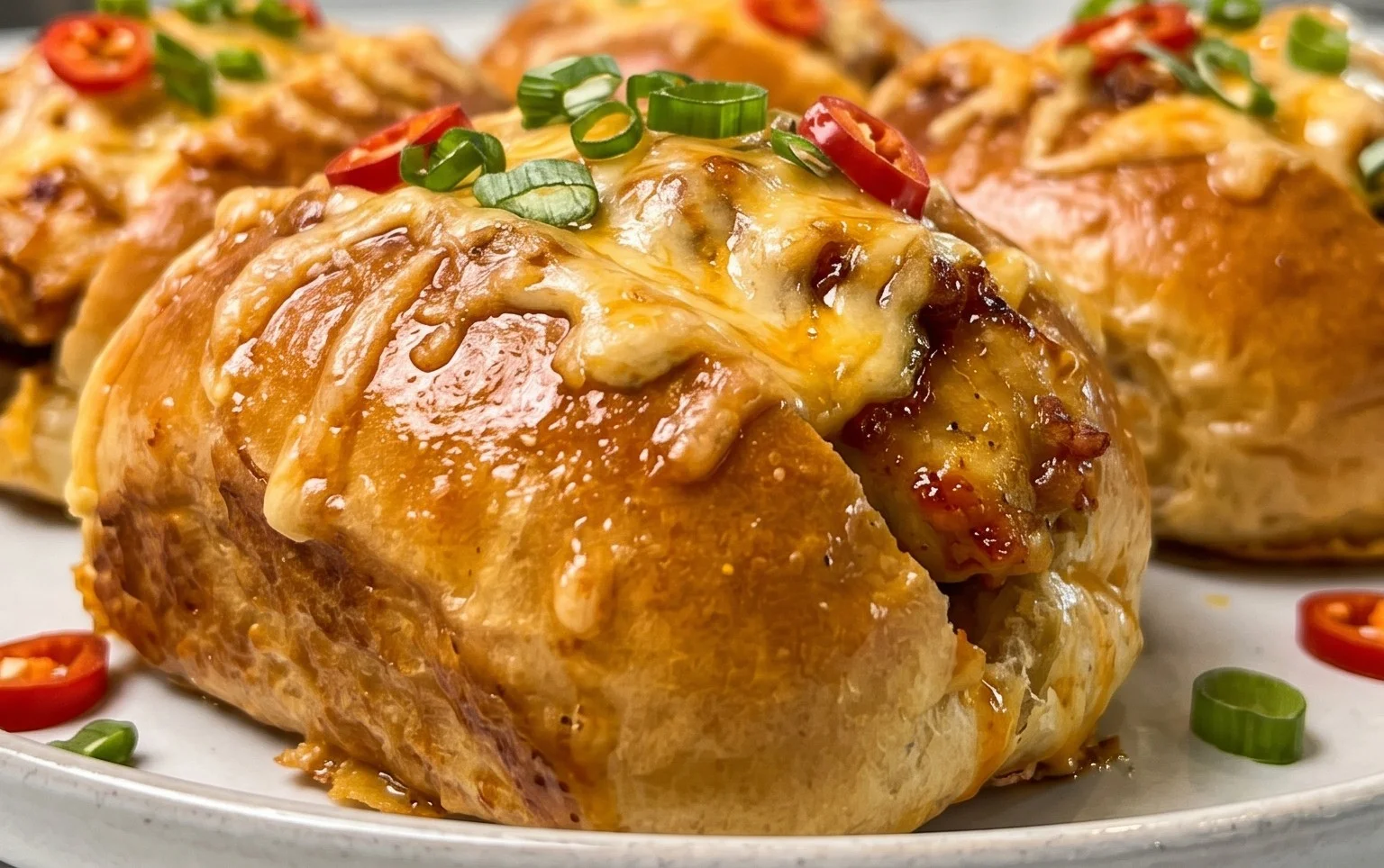 Cheesy Dynamite Chicken Buns