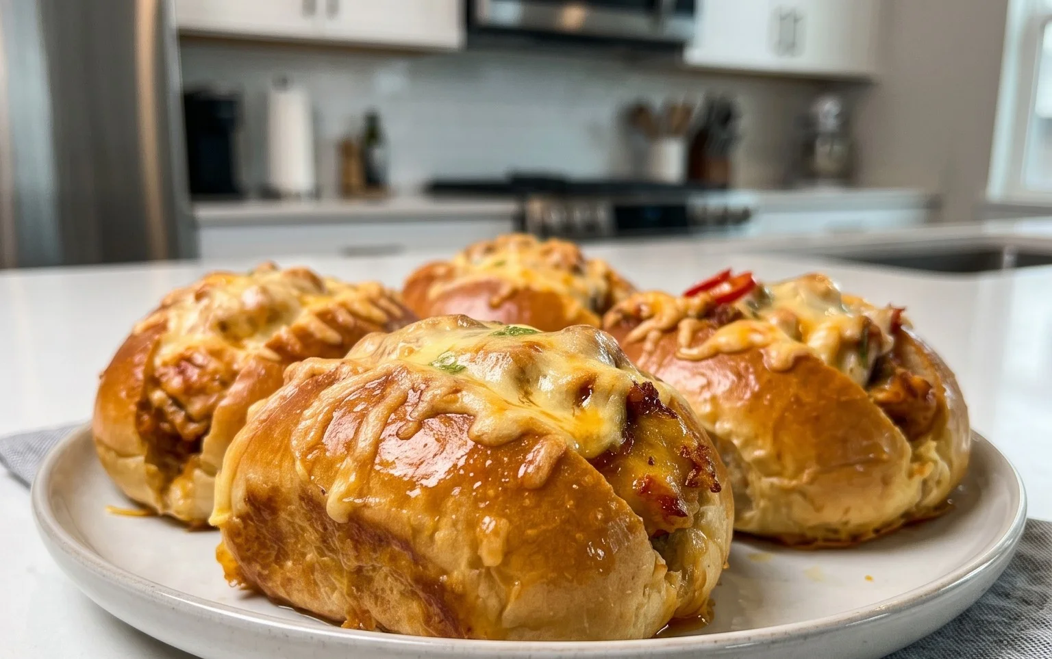 Cheesy Dynamite Chicken Buns
