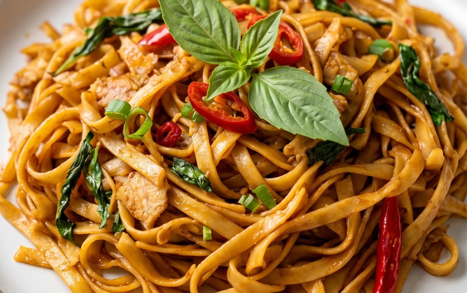 Drunken noodles