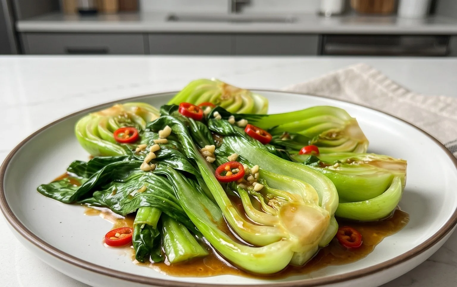Bok Choy with Oyster Sauce