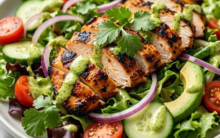 Peruvian Grilled Chicken Salad