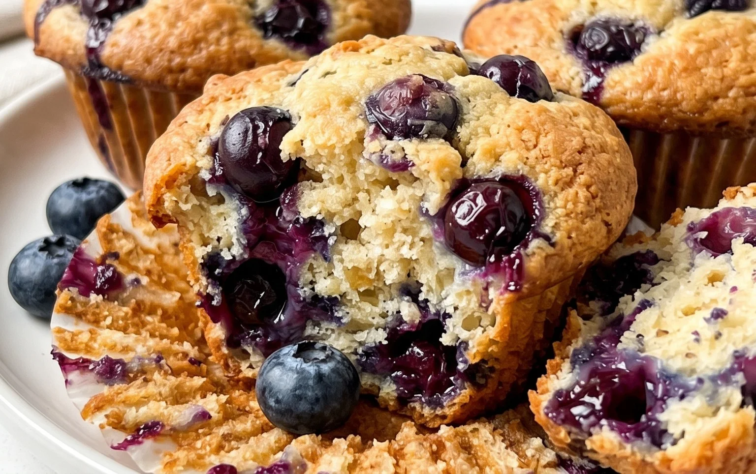 Sour Cream Blueberry Muffins