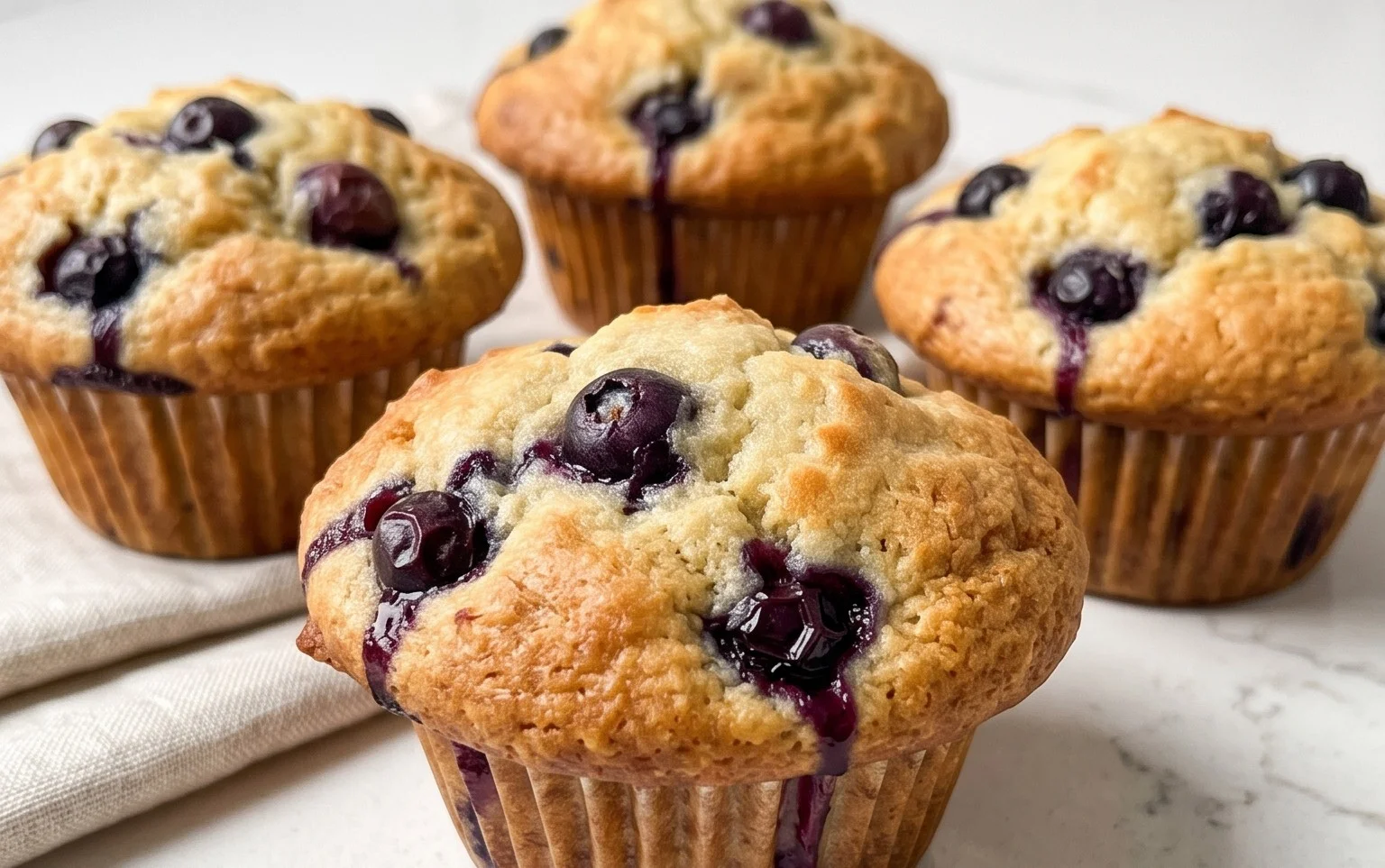 Sour Cream Blueberry Muffins